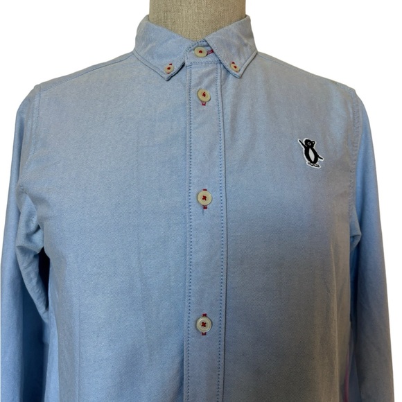 Light blue button down shirt dress, size/small, brand: chocolate - Picture 3 of 5